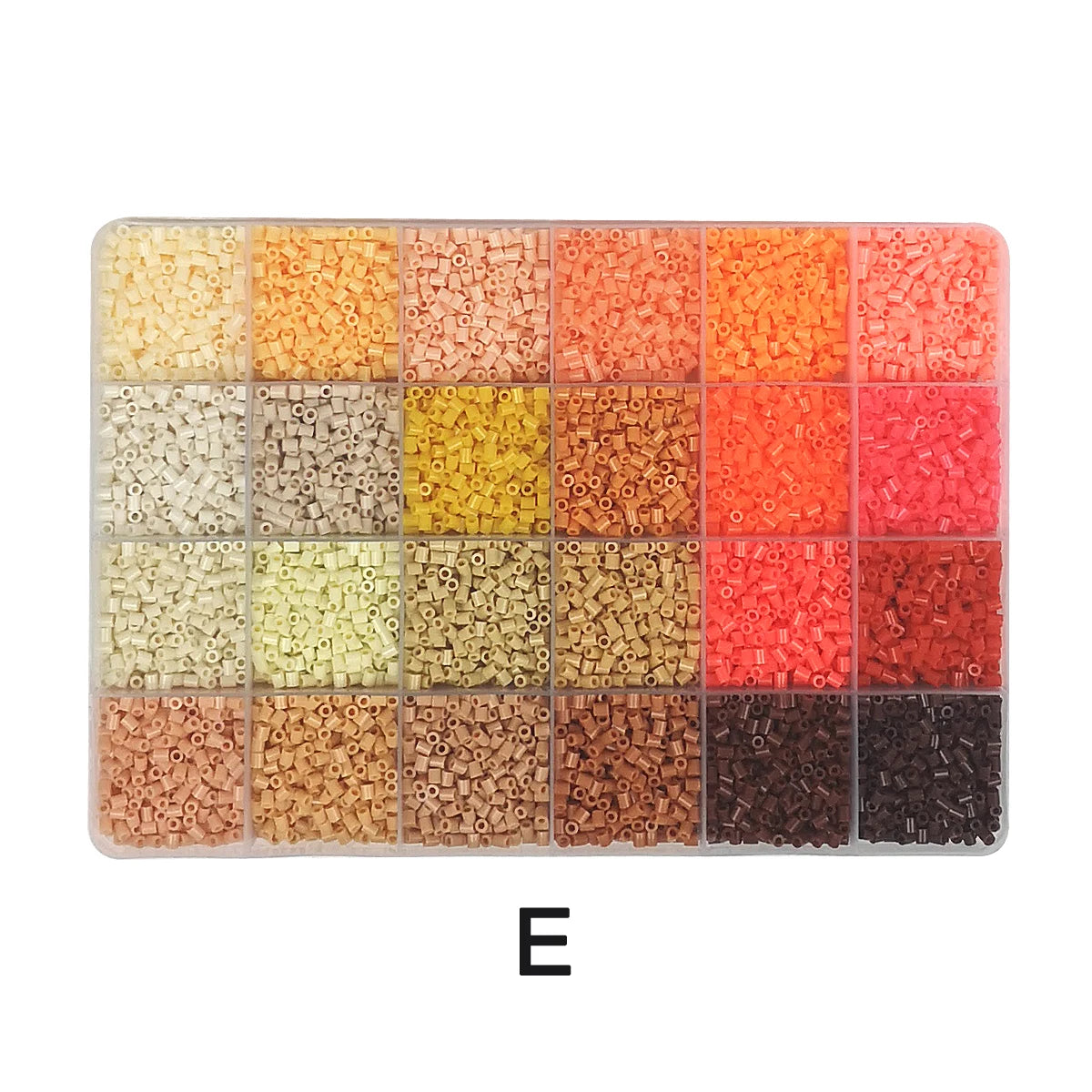 Mini-cuentas para manualidades, cuentas de 2,6mm, 13200 piezas, 24 colores por caja