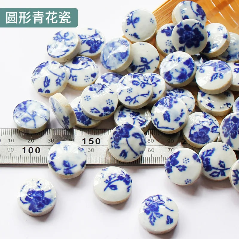 Azulejos de mosaico de cerámica de 100g, pieza de mosaico multicolor, piedras para hacer mosaicos para manualidades, decoración de pared del hogar