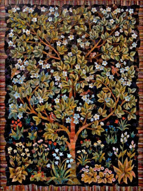 Kits de punto de cruz, paisaje de árbol, 11CT, hilo de algodón, lienzo impreso