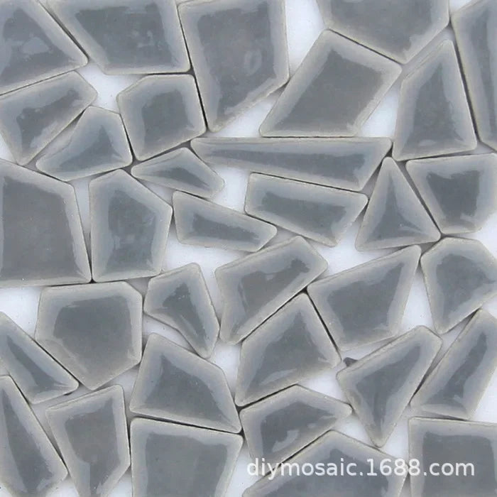 200g a granel, pequeño fragmento de piedra libre de cerámica, mosaico manual esmaltado Irregular azulejo de cerámica arte, manualidades