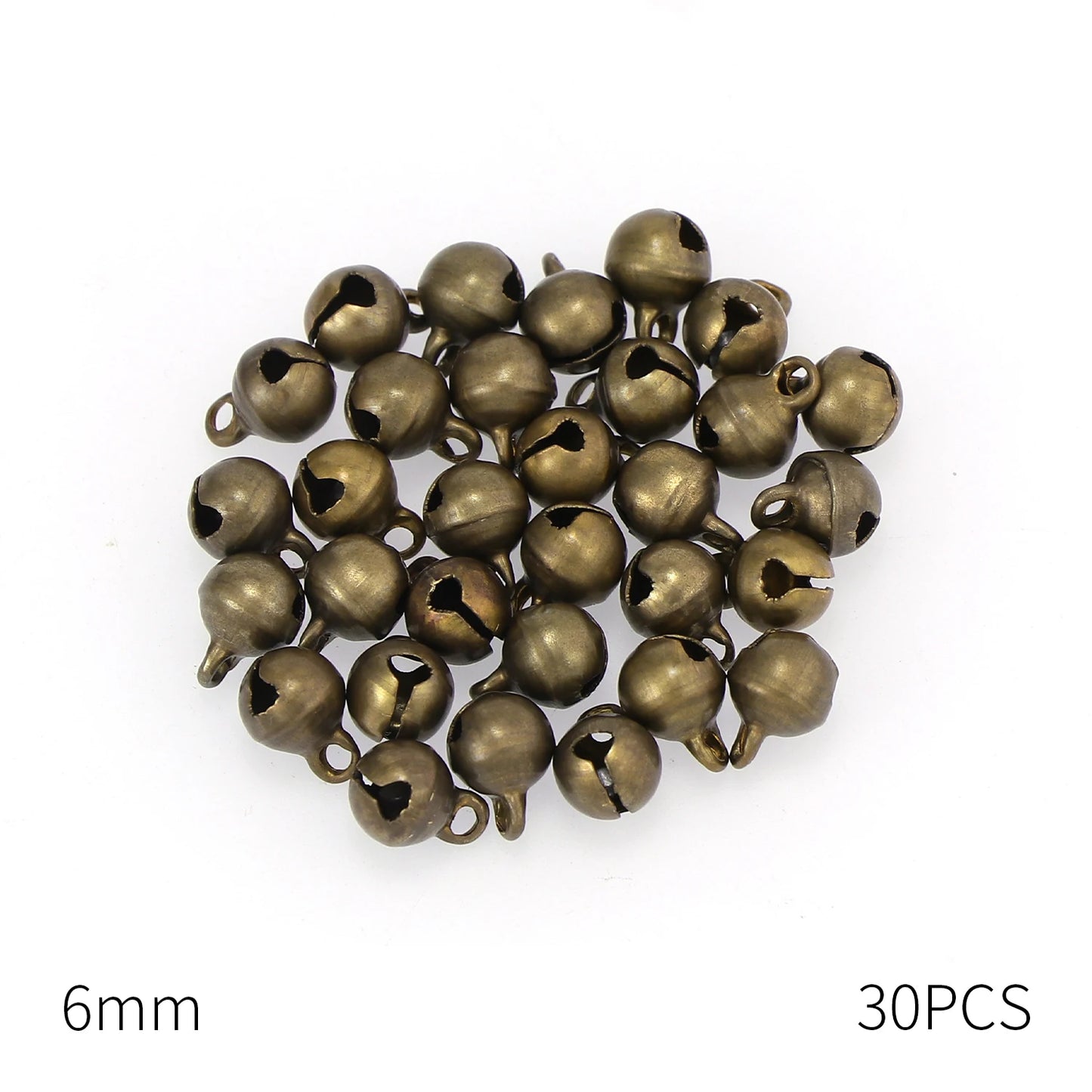 Campanas de bronce pequeñas de cobre, cuentas sueltas, accesorios para hacer a mano, joyería