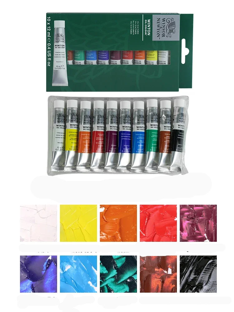 Winsor & Newton Juego de pintura al óleo - Grado de artista profesional 20 colores, tubos de 12 ml