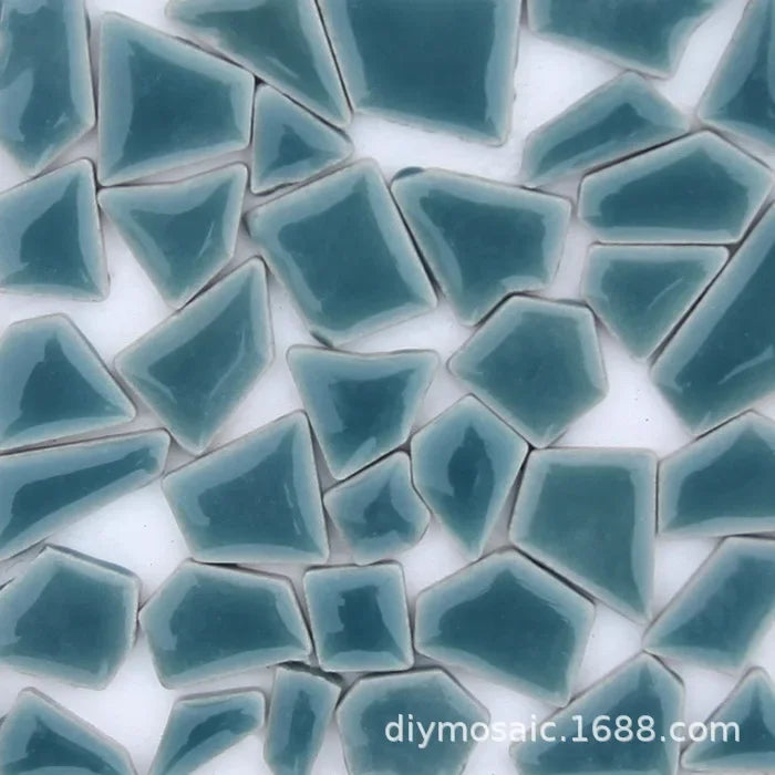 200g a granel, pequeño fragmento de piedra libre de cerámica, mosaico manual esmaltado Irregular azulejo de cerámica arte, manualidades