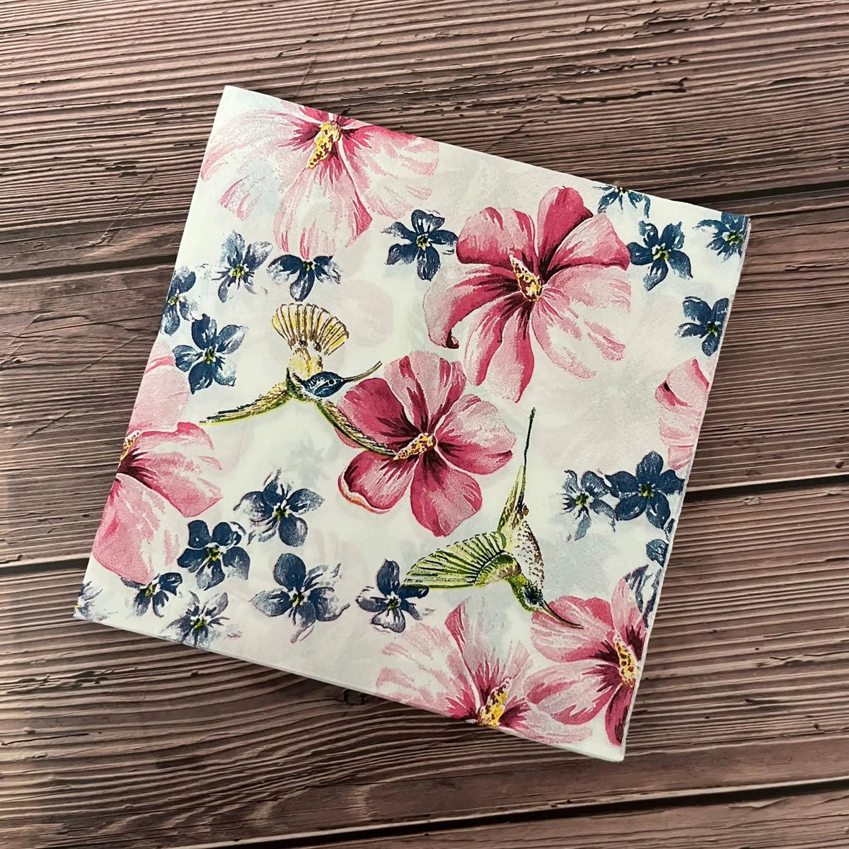 20 Servilletas Florales Coloridas Desechables, Decoupage