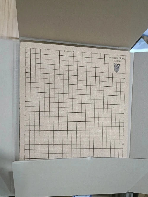 Tablero de macramé. Tablero de corcho cuadriculado 8x8'', 12x16'', 16x16'' para medir las creaciones de macramé y anudados artesanales