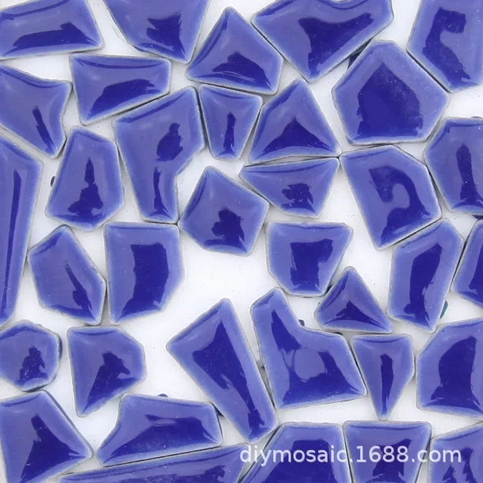 200g a granel, pequeño fragmento de piedra libre de cerámica, mosaico manual esmaltado Irregular azulejo de cerámica arte, manualidades
