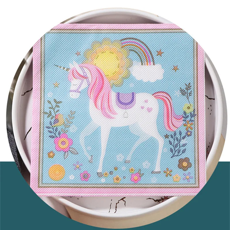 20 unids/pack servilletas de dibujos animados, desechable, especial para fiestas y decoupage