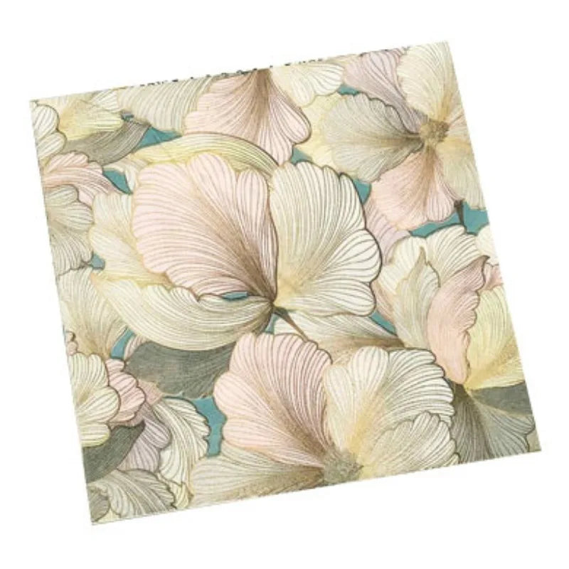 Servilletas estampadas de flores tridimensionales, 20 piezas/pac 33*33cm