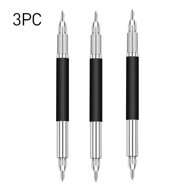 Pluma de grabado de doble cabezal, punta de carburo de tungsteno, lápiz de grabado, metal, vidrio, madera, etc 1/2/3 Uds.