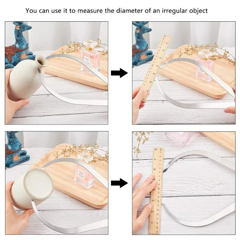 Pinzas de cerámica, herramienta de medición de modelado, de acero inoxidable, con patas curvadas de platino, 4 unidades