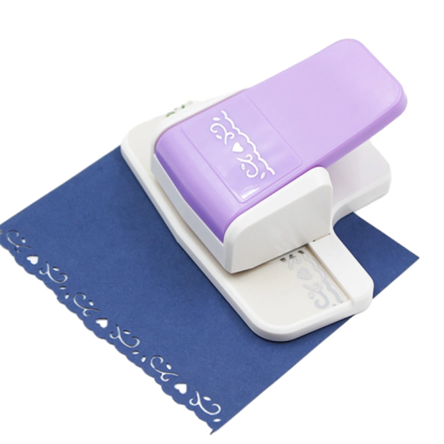Herramienta de corte de papel para tarjetas de álbum de recortes, perforadora de desplazamiento, bordes de encaje de decoración