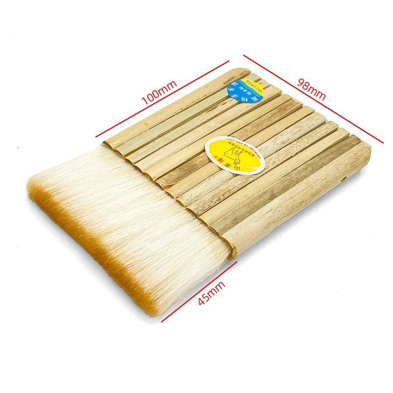 Pincel de pintura de tinta de lana súper ancho, de paisaje chino de bambú, cepillo ancho de pelo suave hecho a mano