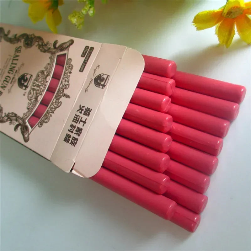 Lacre en palillos de cera de colores Vintage, para sellos de cartas o regalos, palo de sello de cera clásico, para derretir en hornillos o en pistola de pegamento caliente caja de 16 piezas