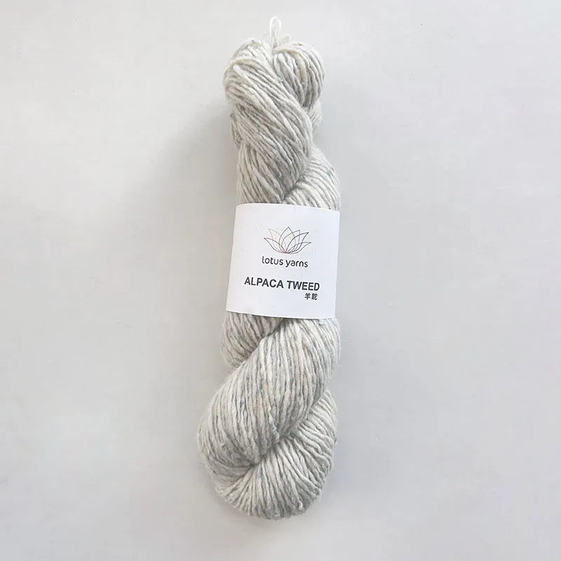 Lana de Lotus Alpaca Tweed, lana merina, nailon mezclado, para tejido a mano, ganchillo, 1*50g
