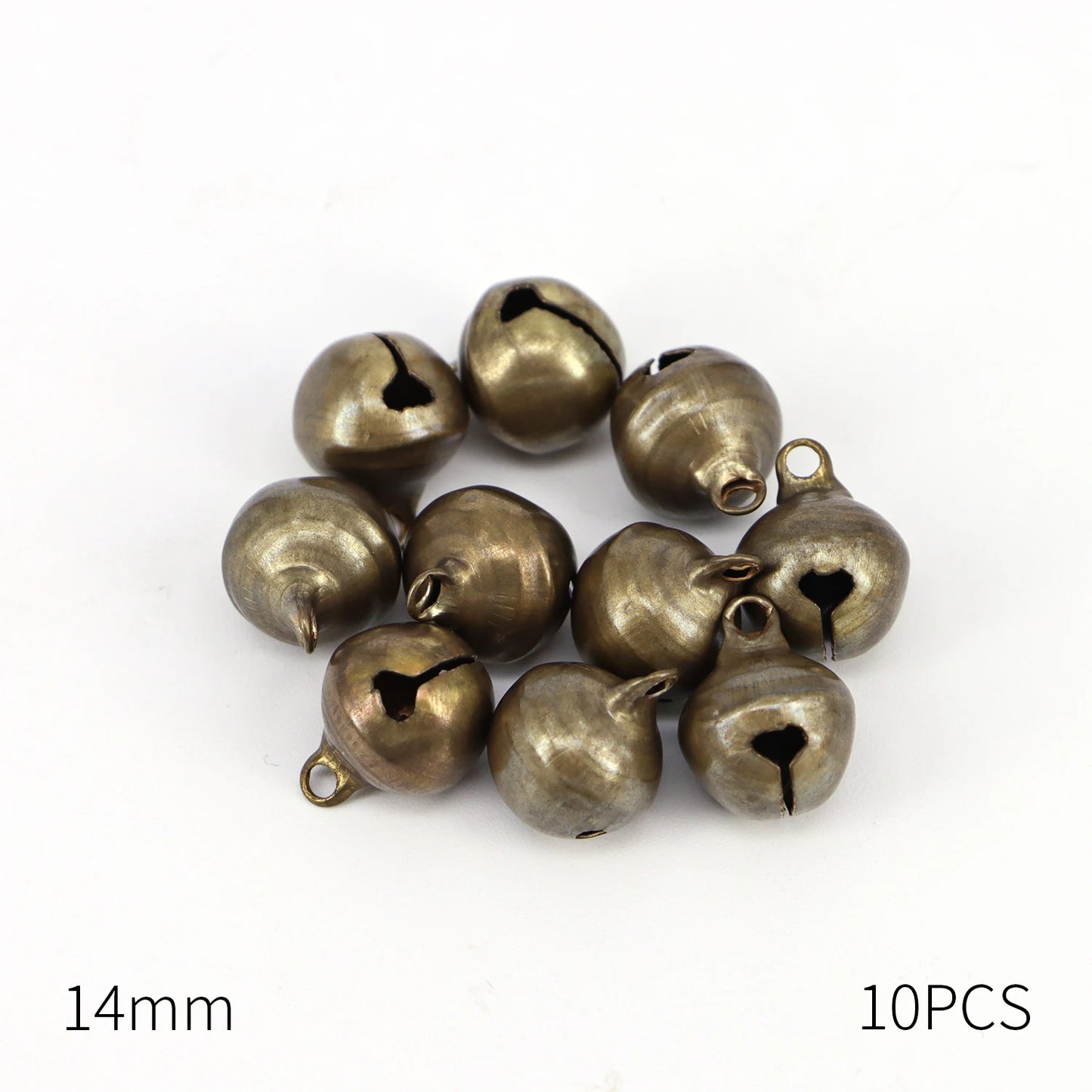 Campanas de bronce pequeñas de cobre, cuentas sueltas, accesorios para hacer a mano, joyería