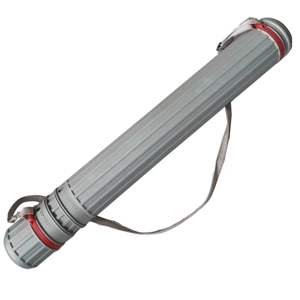 Carcaj de 63cm-105cm, tubo de polietileno negro y gris, multifunción y ajustable