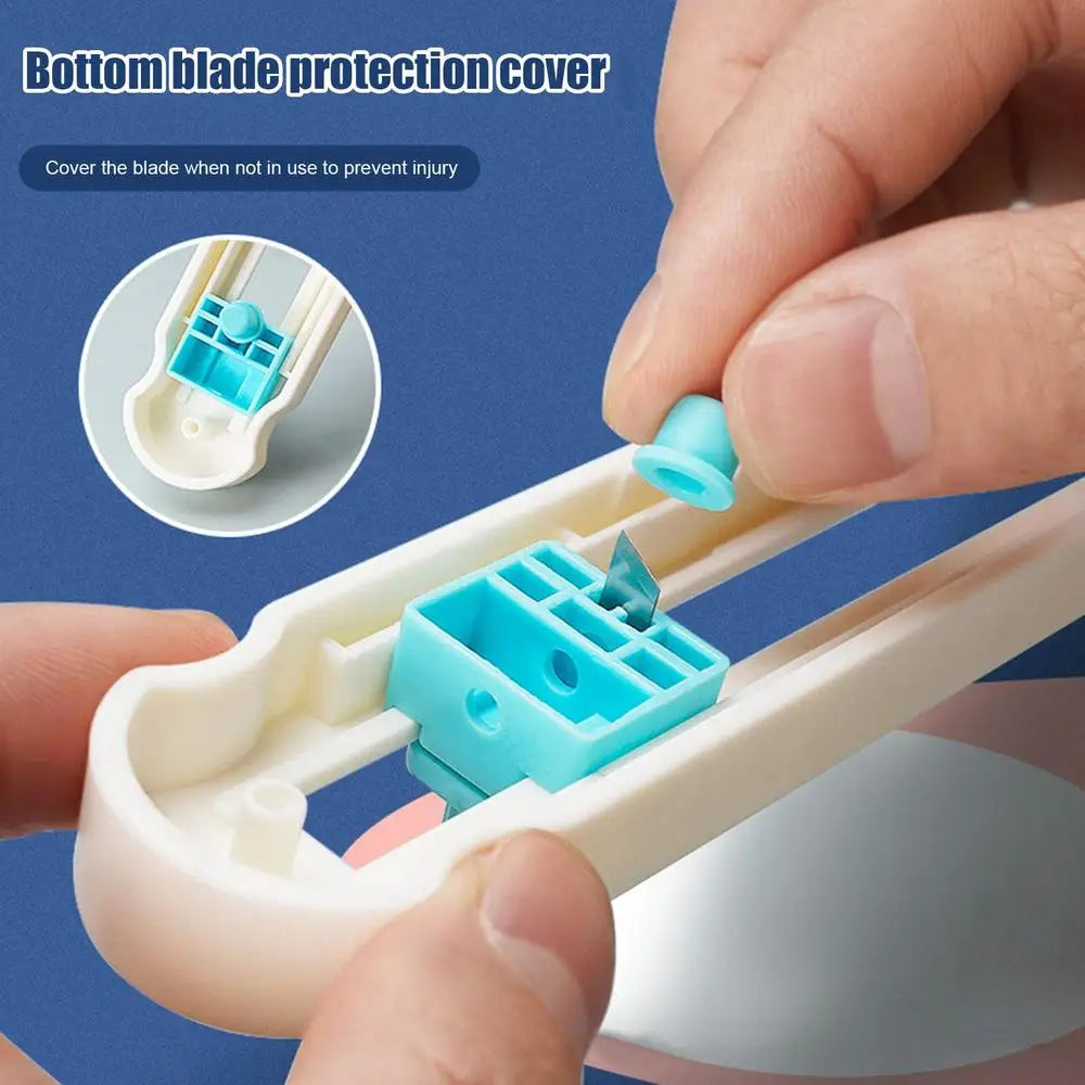 Herramienta cortadora de círculos, cuchillo de corte redondo, cortador de círculos de brújula 360"