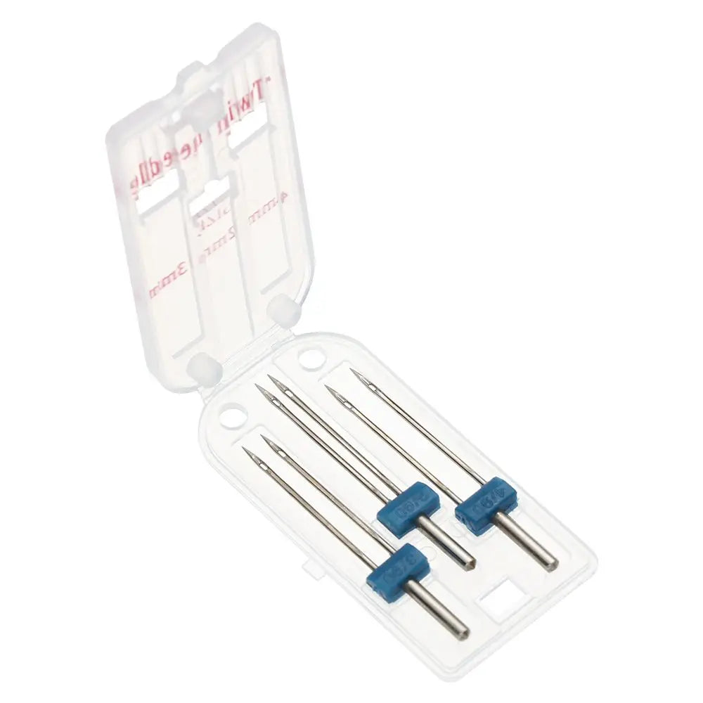 Prensatelas arrugadas para máquina de coser, herramientas multifuncionales con 9 ranuras, doble puntada, 3 tamaños, 2/90, 3/90, 4/90