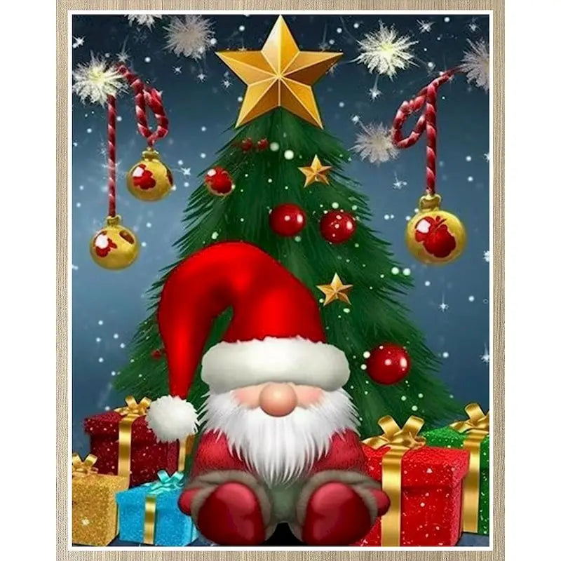Imágenes por número, Kits de Papá Noel, pintura por números sobre lienzo, arte pintado a mano