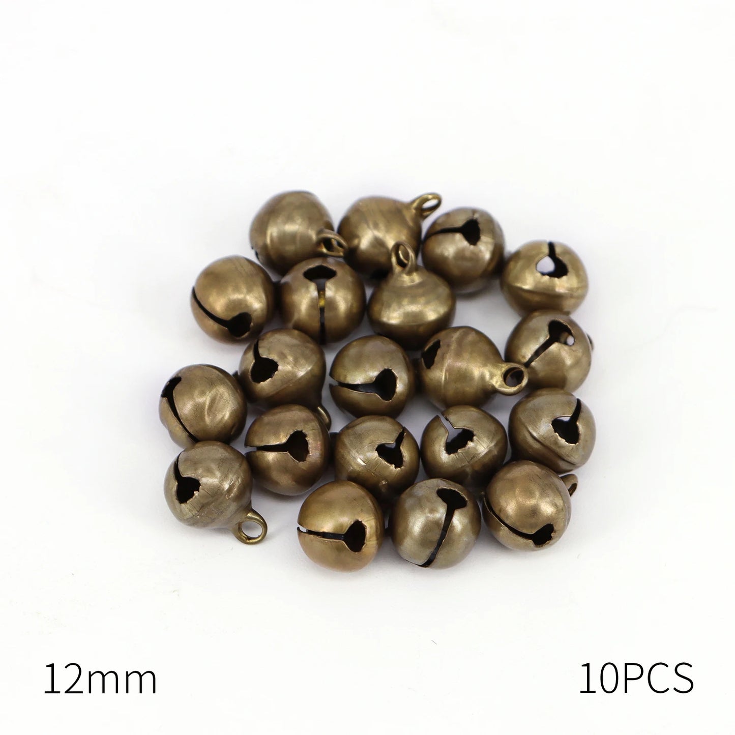 Campanas de bronce pequeñas de cobre, cuentas sueltas, accesorios para hacer a mano, joyería