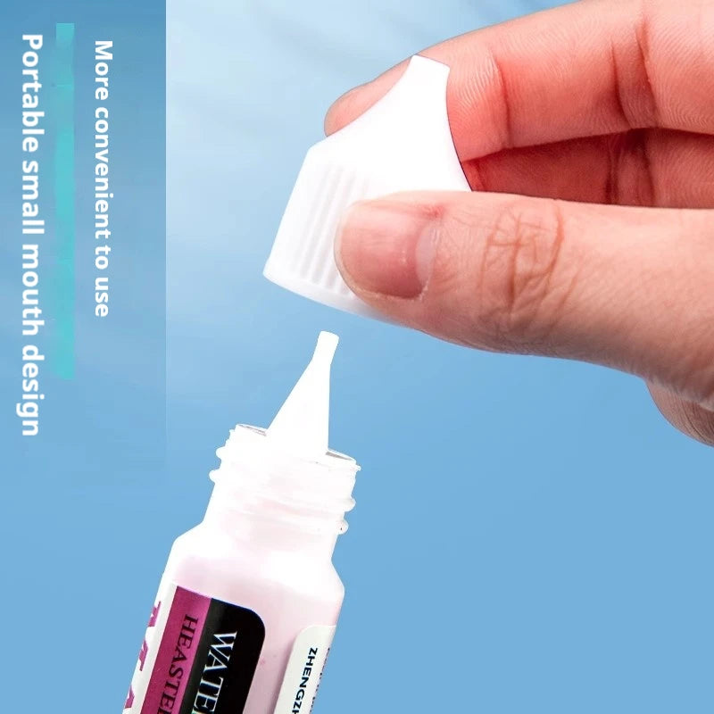 Tinta de enmascaramiento para acuarela, botella de Gel blanco líquido, tubo de aguja, pintura líquida blanca de acuarela