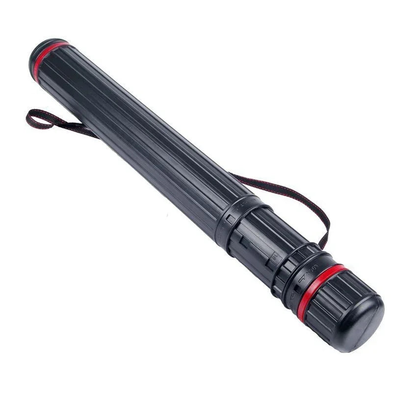 Carcaj de 63cm-105cm, tubo de polietileno negro y gris, multifunción y ajustable