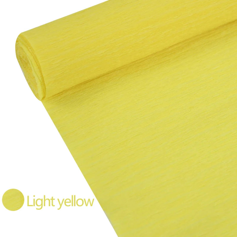 Rollo de papel crepé de 250x50cm/250x25cm, para artesanía hecha a mano, Origami, papel crepé multicolor