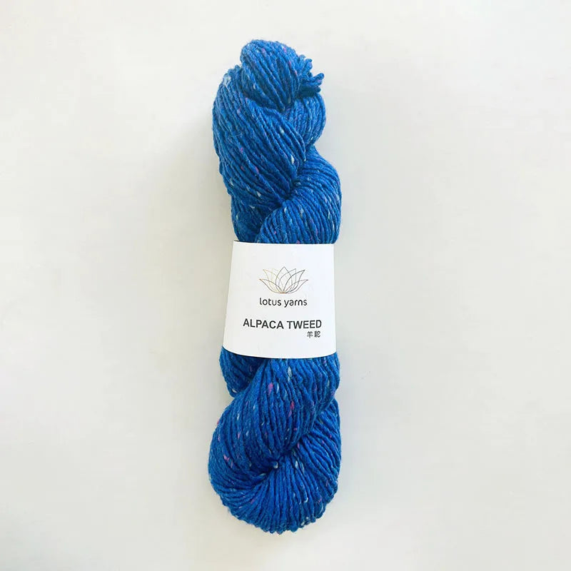 Lana de Lotus Alpaca Tweed, lana merina, nailon mezclado, para tejido a mano, ganchillo, 1*50g