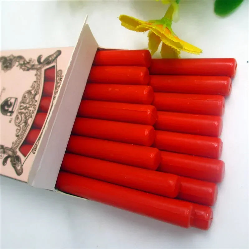Lacre en palillos de cera de colores Vintage, para sellos de cartas o regalos, palo de sello de cera clásico, para derretir en hornillos o en pistola de pegamento caliente caja de 16 piezas