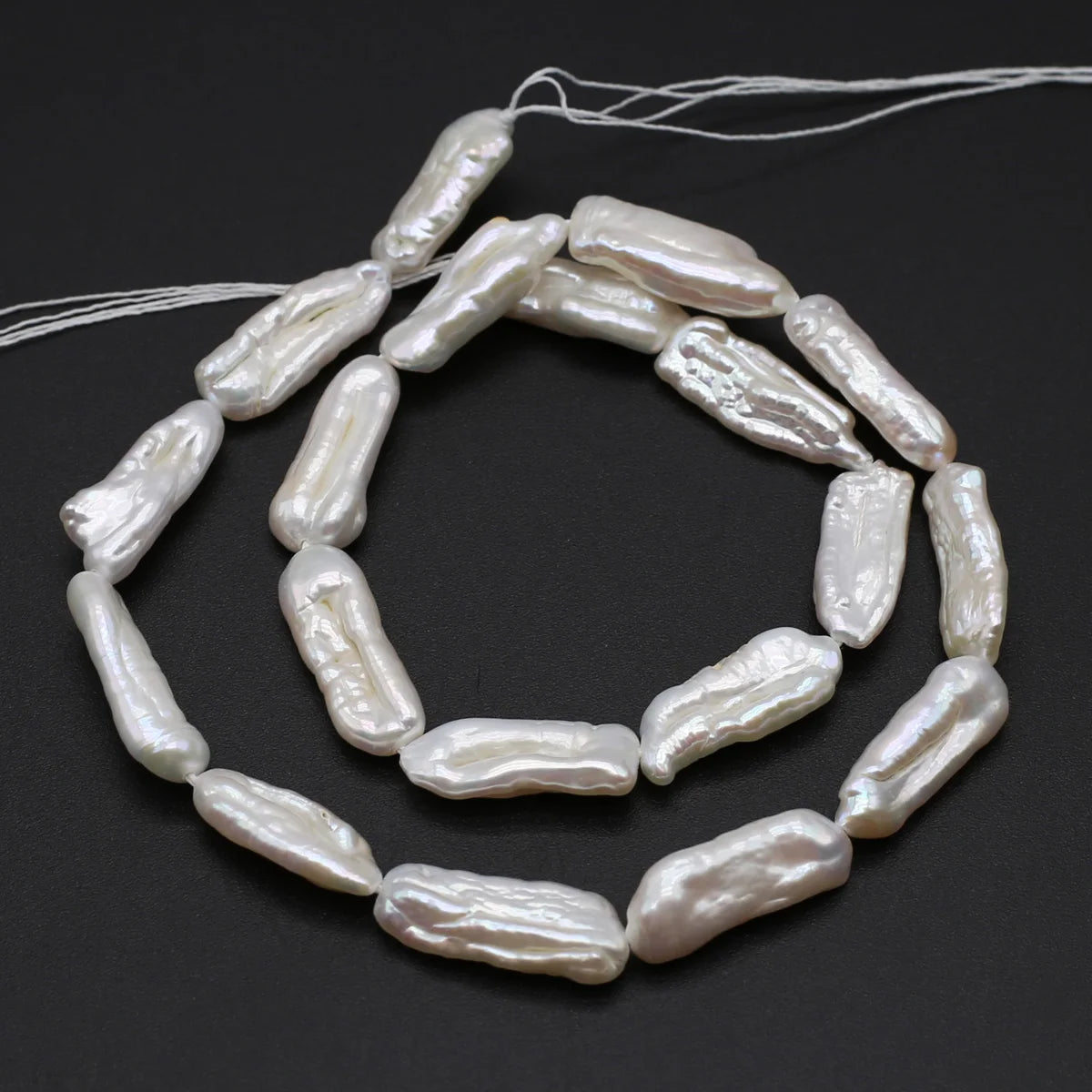 Perlas naturales de agua dulce de forma Irregular, perlas de tubo largo de alta calidad para la fabricación de joyas, collar, pulsera, Gift8x20-9x22mm