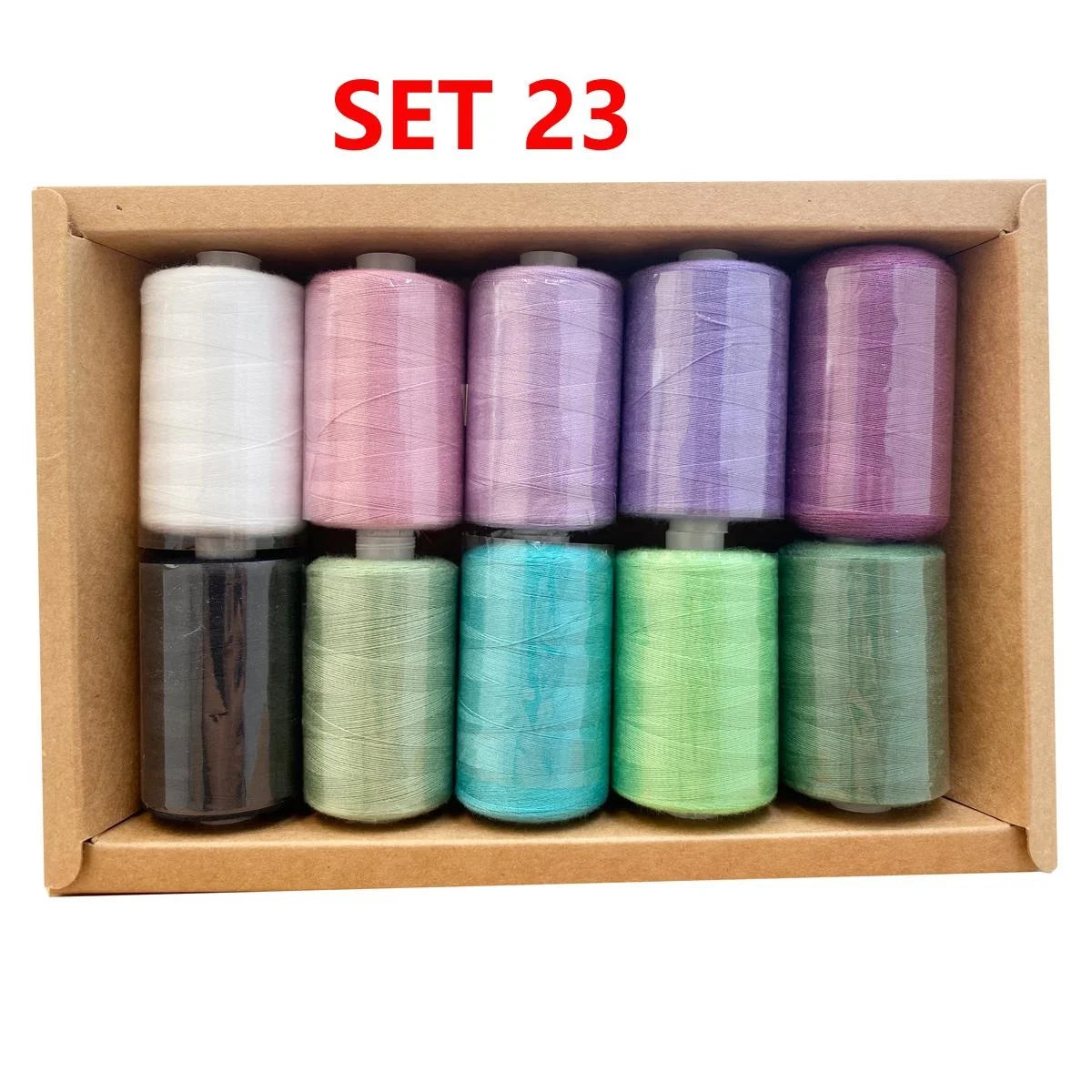 Kit de carretes de hilo de coser de poliéster, para coser a mano y a máquina, 1/10/12 colores