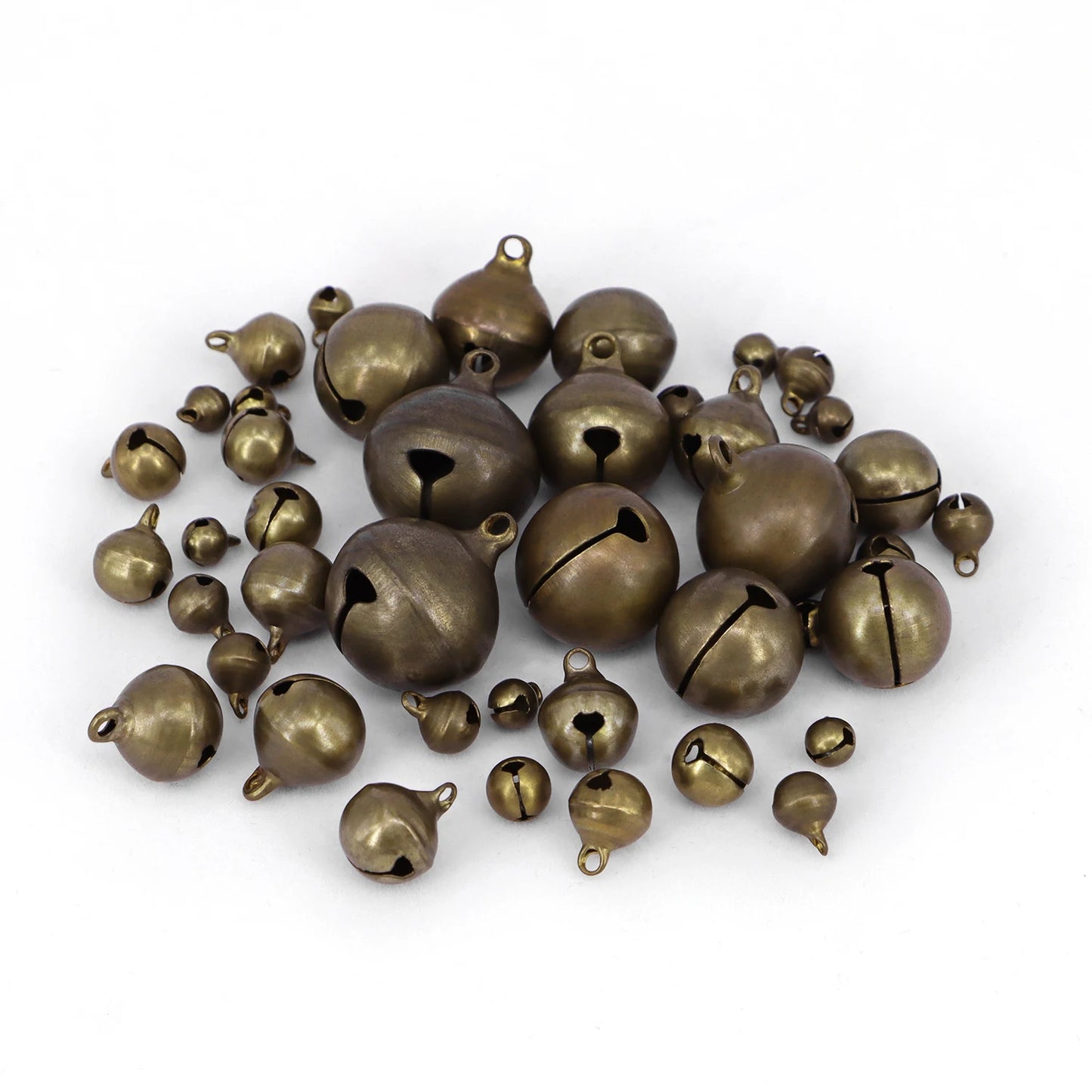 Campanas de bronce pequeñas de cobre, cuentas sueltas, accesorios para hacer a mano, joyería