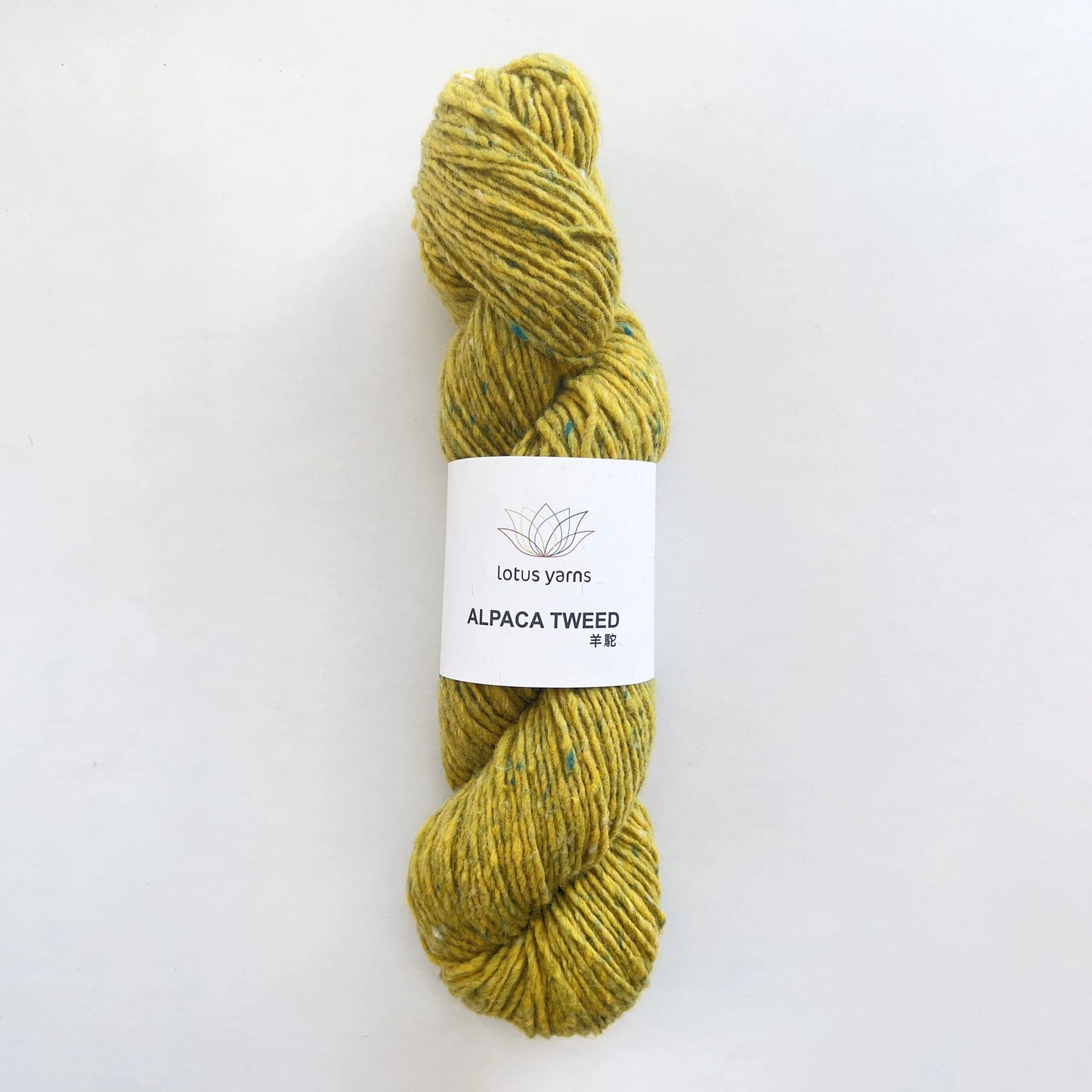 Lana de Lotus Alpaca Tweed, lana merina, nailon mezclado, para tejido a mano, ganchillo, 1*50g