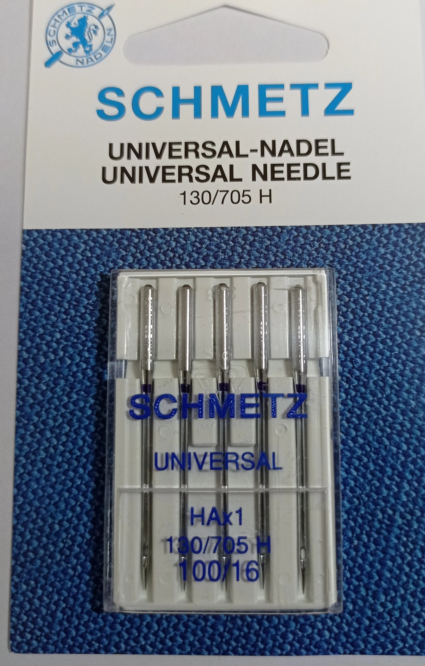 5 agujas UNIVERSAL SCHMETZ HA x 1,130/705H, tamaño 15x1 # 9 # 11 # 12 # 14 # 16 # 18
