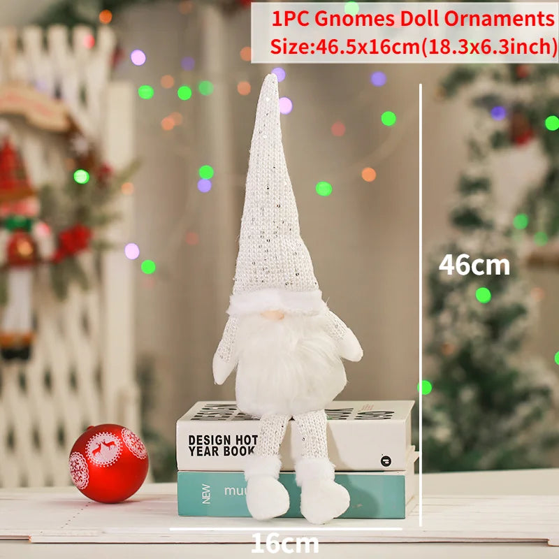 Gnomo de Navidad, muñeco sin rostro para adorno navideño