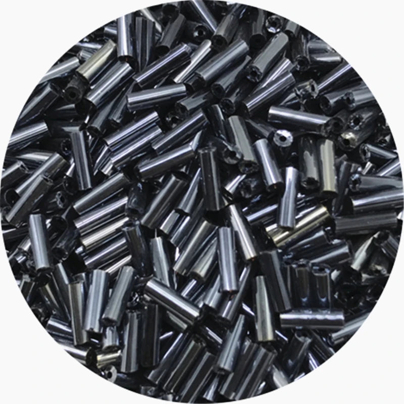 400/800 Uds 2mm a 6mm. Mostacillas de vidrio checo  de tubo cilíndrico
