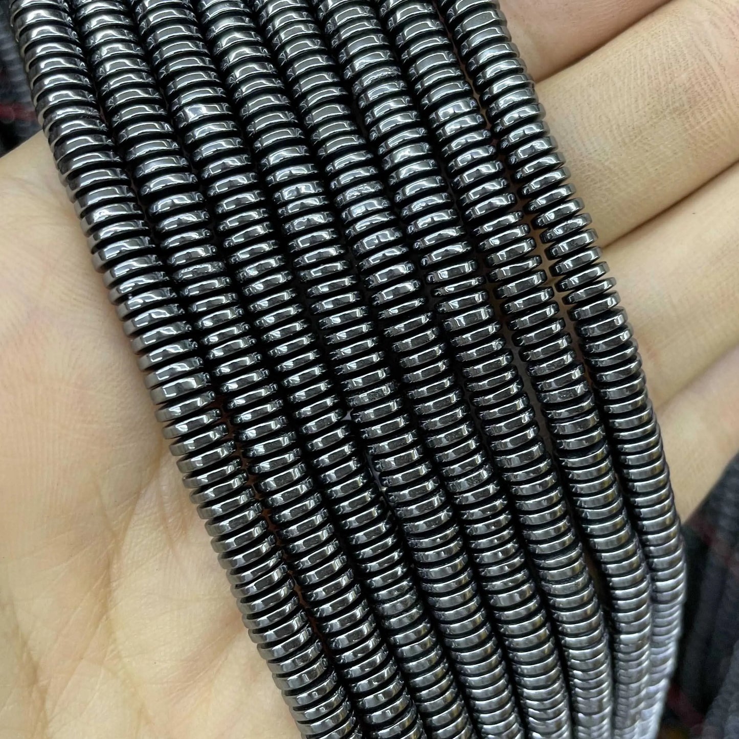 Rondelle de piedra Natural de 2x6mm, turquesas, cuarzo, jaspe, ágatas, mostacillas redondas, planas