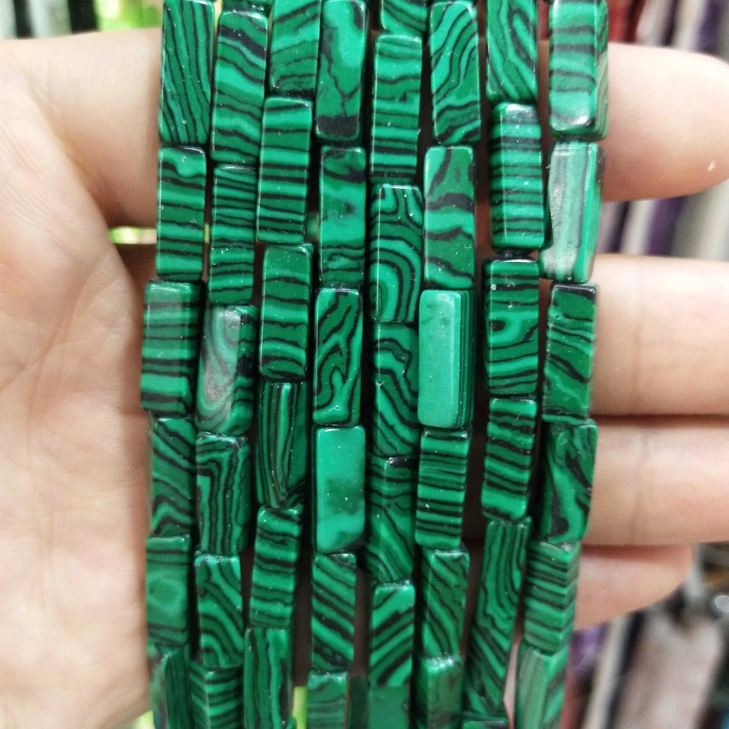 28PCS aprox. Piedra Natural cuadrada, Ojo de Tigre, lapislázuli, ágata, labradorita, jaspe, para fabricación de joyas 4*13mm