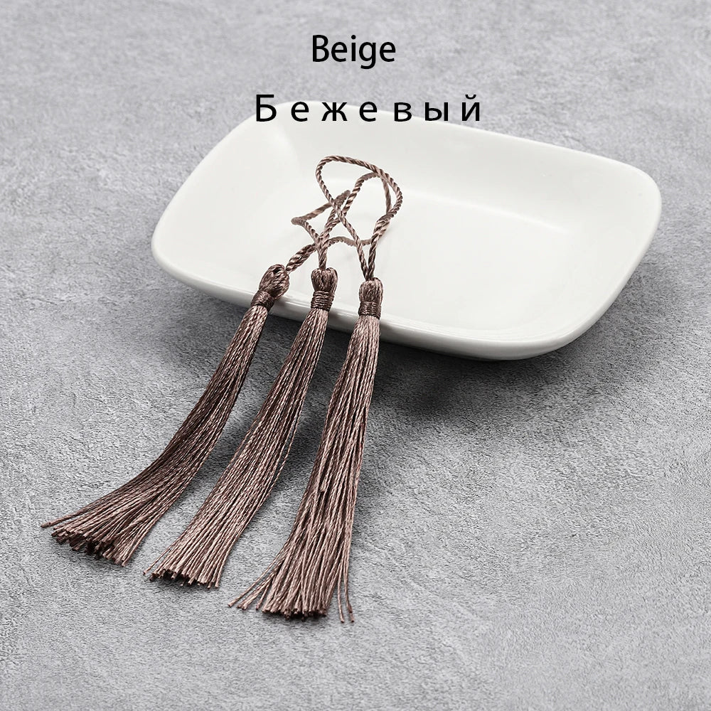 10-30 Uds. De flecos de borla de seda con cuerda colgante de 70mm
