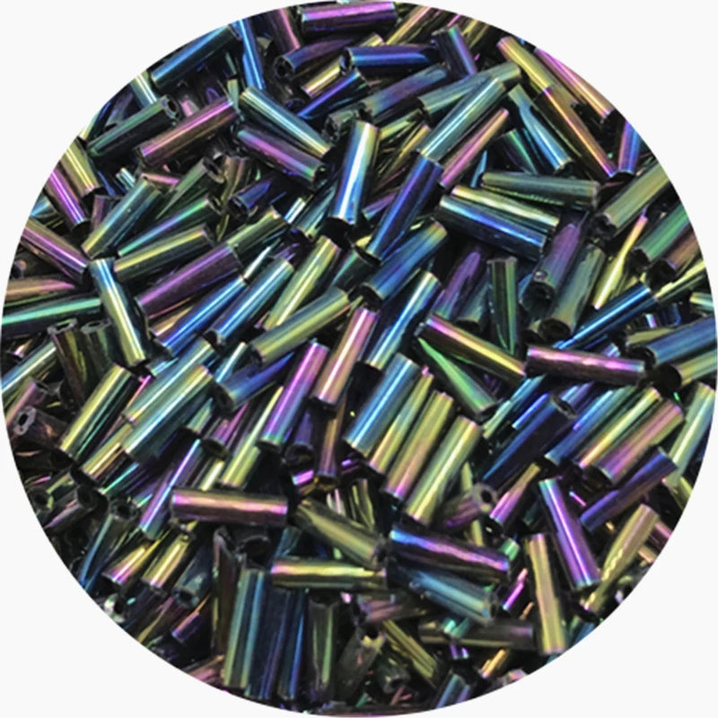 400/800 Uds 2mm a 6mm. Mostacillas de vidrio checo  de tubo cilíndrico