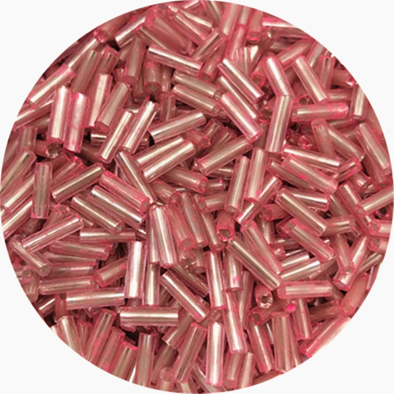 400/800 Uds 2mm a 6mm. Mostacillas de vidrio checo  de tubo cilíndrico