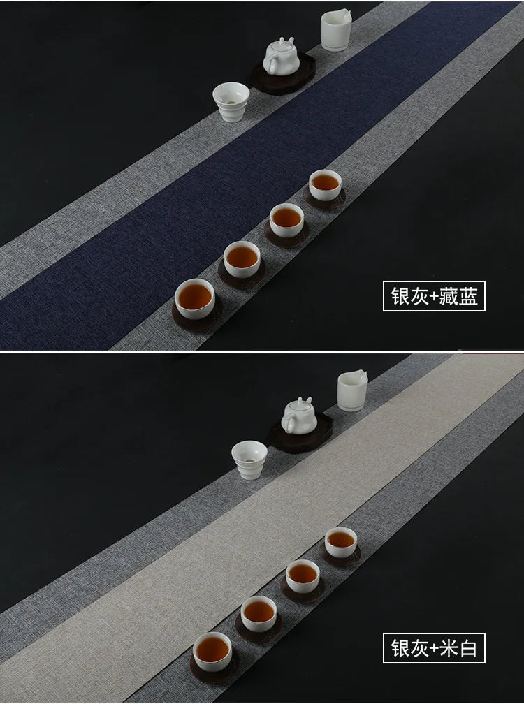 Camino de mesa de lino impermeable, para decoración de mesa