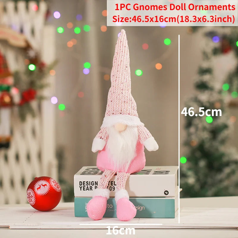 Gnomo de Navidad, muñeco sin rostro para adorno navideño