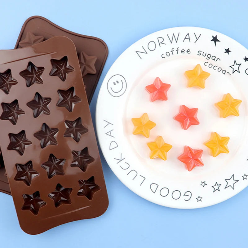 Moldes con forma de Navidad, bandejas decorativas para hornear, molde para Chocolate, molde para dulces de Navidad