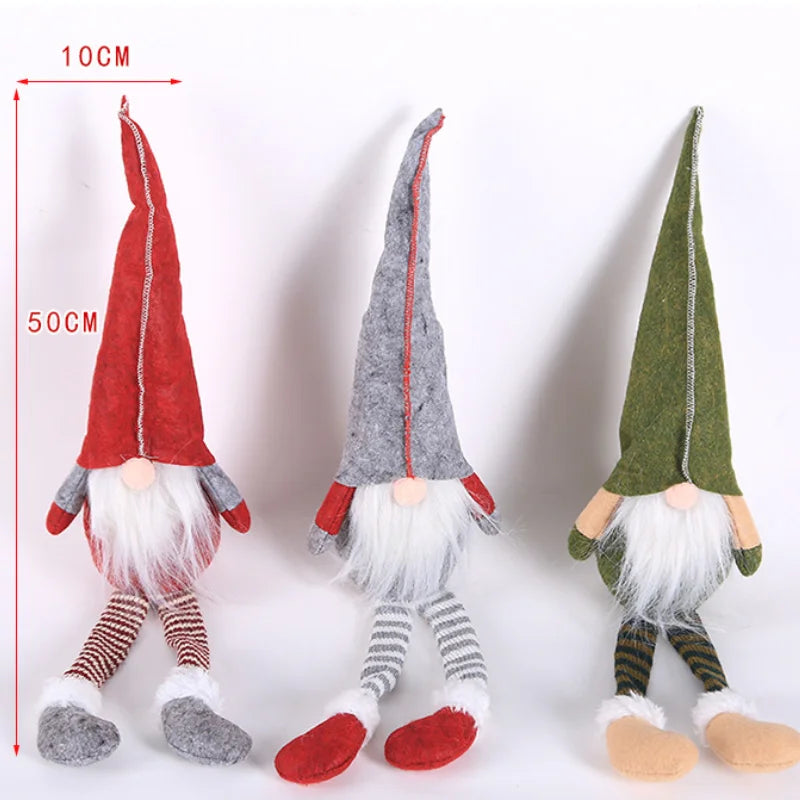 Gnomo de Navidad, muñeco sin rostro para adorno navideño