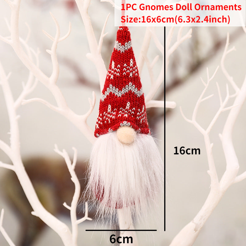 Gnomo de Navidad, muñeco sin rostro para adorno navideño