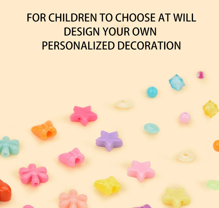 Conjunto de joyería, juego de cuentas espaciadoras sueltas creativas para hacer pulseras y collares, 24 cuadrículas, Cuerda elástica para hacer joyas