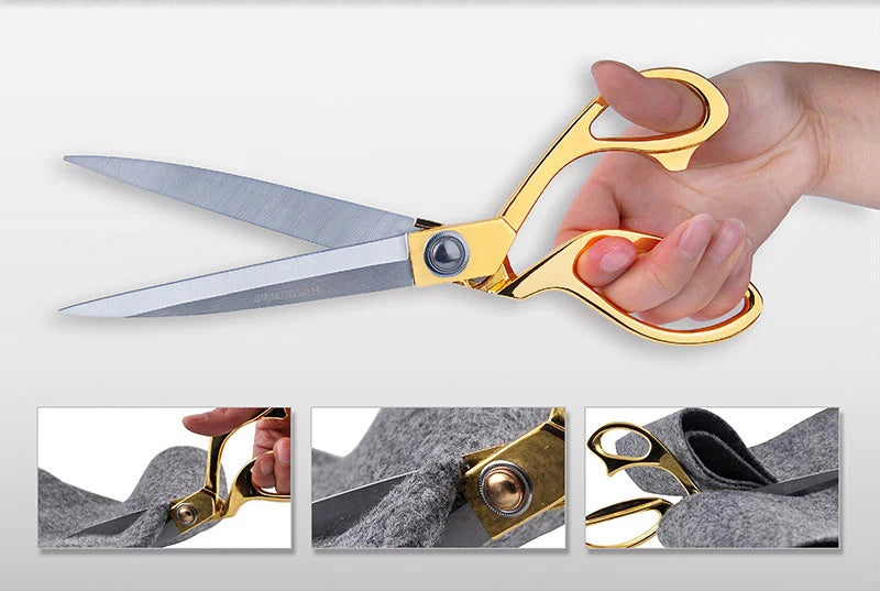 Tijeras de costura profesionales, tijeras de sastre de acero inoxidable