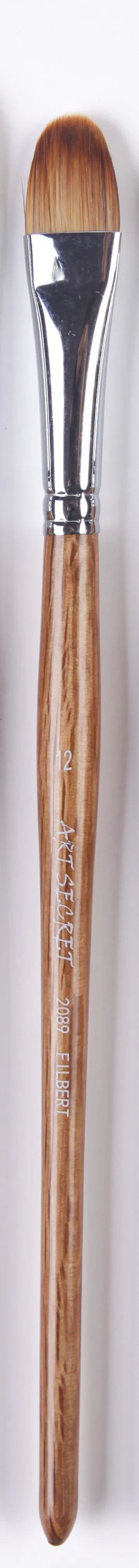 ArtSecret-pinceles artísticos de mango corto de madera de roble de pelo sintético, 2089FB