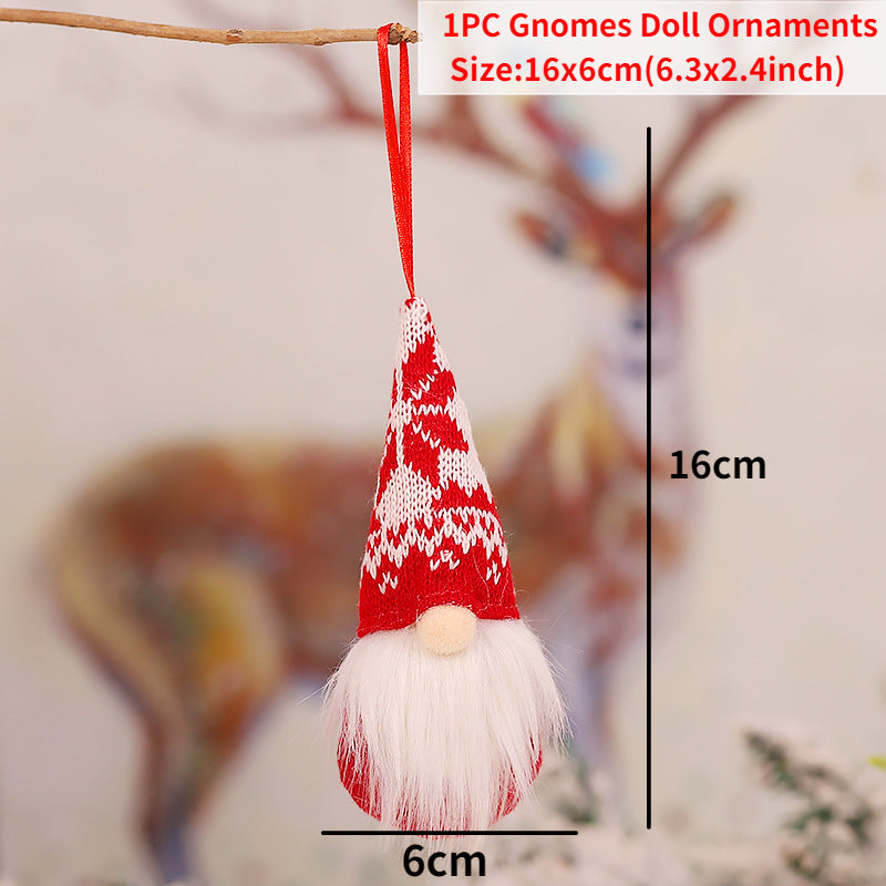 Gnomo de Navidad, muñeco sin rostro para adorno navideño